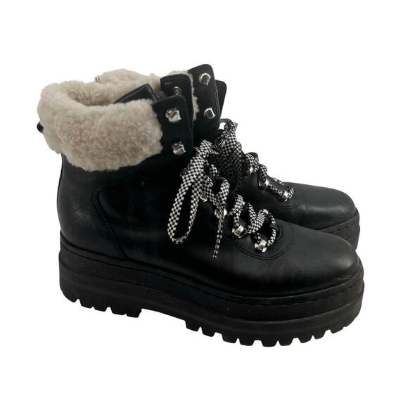 Marc Fisher LTD Women’s Pierson platform Ankle Winter & snow Boots Black Size 10 - Picture 4 of 12